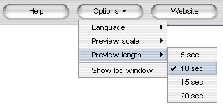 Setting a preview length in WMV to 3gp video converter